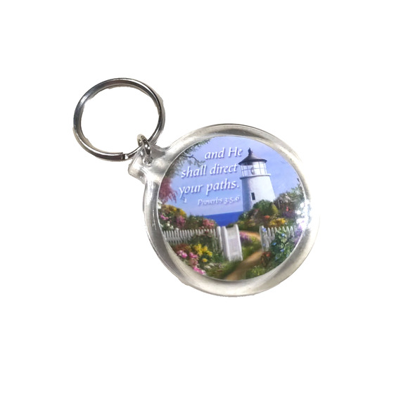 Trust In the Lord Proverbs Acrylic Keychain Religion - Picture 2 of 3